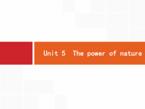 (人教版)高考英语一轮复习课件选修六预习案6.5 Unit 5　The power of nature (含答案)