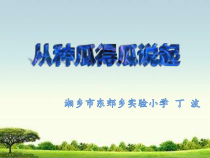 科学【湘科版】五年级下册《从种瓜得瓜说起》PPT课件