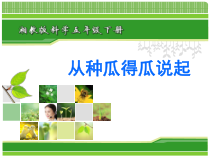 科学【湘科版】五年级下册《从种瓜得瓜说起》教案》PPT课件