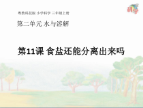 科学【粤教粤科版】三年级上册第11课《食盐还能分离出来吗》PPT课件(共13页)