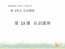 科学【粤教粤科版】三年级上册第13课《认识液体》教学课件