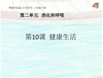 科学【粤教粤科版】三年级下册第10课《健康生活》PPT课件  (共15页)