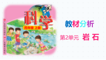科学【2020新粤科版】四年级上册第二单元《岩石》教材分析课件（共14页）