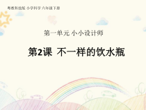 科学【2020新粤教版】六年级下册第2课《不一样的饮水瓶》ppt课件