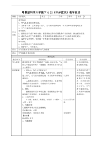 2020新粤教版六年级下册科学4.21《守护蓝天》（PPT课件共23页+教案+练习+素材）