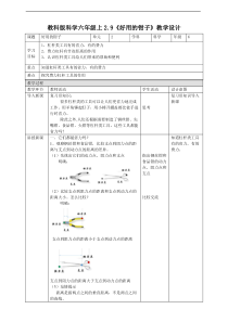 2020新科学【粤教版】六年级上册2.9《好用的钳子》教案