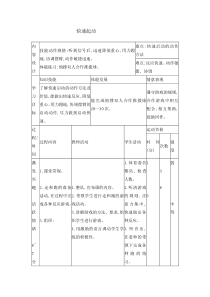 体育与健康【通用版】四年级《快速起动》教案