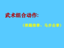 体育与健康【通用版】四年级《武术组合动作弹踢推掌马步击掌》PPT课件(共17页)