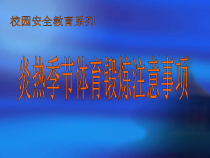 体育与健康【通用版】四年级《炎热季节体育锻炼注意事项》PPT课件(共23页)