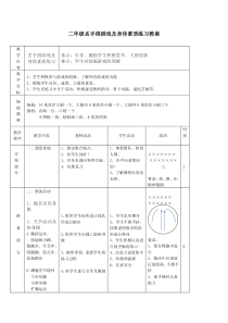 体育【人教版】一至二年级《2.丢手绢》教案1