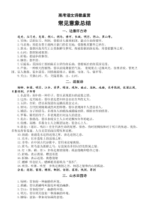 高中语文高考诗歌鉴赏常见意象总结（共九大类，攻克古诗词难关）