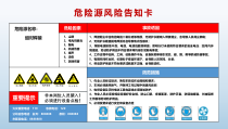 危险源风险告知卡 