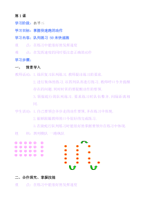 体育【人教版】小学四年级上册第1课《队列练习 50米快速跑》教案