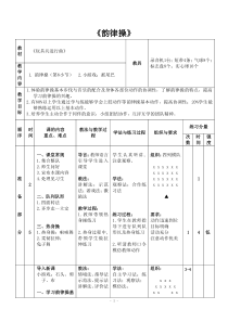 体育【人教版】五至六年级《3.卡通韵律操：玩具兵进行曲》教学设计6