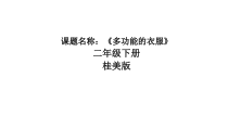 美术【桂美版】二年级下册《7 多功能的衣服》PPT课件4