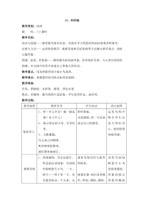美术（沪教版）一年级上册《叽叽喳》教案