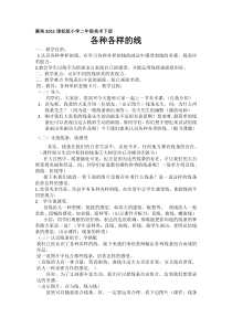 美术【冀美版】二年级下册《2.各种各样的线》教学设计1