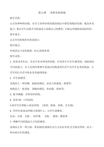 美术【冀美版】二年级下册《2.各种各样的线》教学设计4