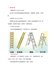 人字梯作业的安全