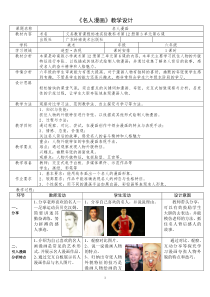 美术【岭南版】六年级下册《7. 名人漫画》教学设计4