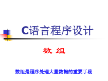 C语言程序设计-数-组