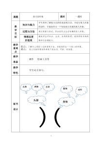 美术【人教版】四年级上册《第11课 拟人的形象》教学设计5