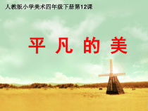 美术【人教版】四年级下册《第12课 平凡的美》PPT课件1(1)