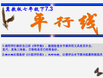 《7.3 平行线》PPT课件2-七年级下册数学冀教版