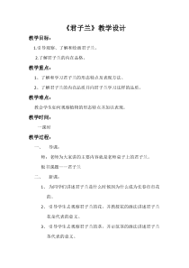 美术【人美版】（常锐伦）三上《君子兰》教学设计1