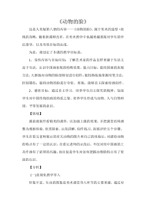 美术【人美版】（常锐伦）四下《10、动物的脸》教学设计2