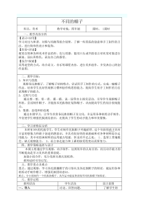 美术【人美版】（常锐伦）四下《25、不同的帽子（新疆）》教学设计1