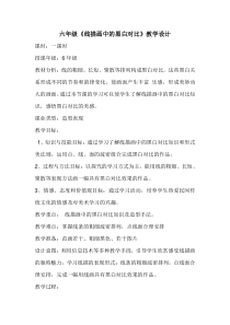 美术【人美版】（常锐伦）六上《第四课 线描画中的黑白对比》教学设计2