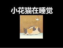 美术【人美版】（杨力）二年级上册《3. 小花猫在睡觉》PPT课件1
