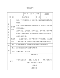 美术【人美版】（杨力）五年级上册《3. 精致的描绘》教学设计1