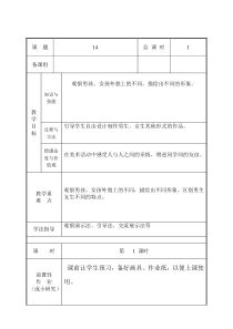 美术【湘美版】二年级下册《14. 男生女生》教学设计1