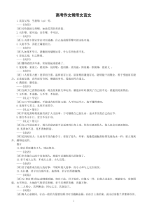高中语文高考作文常用文言文句子汇总（共100句）