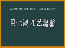 美术【湘美版】五年级上册《7. 布艺温馨》PPT课件2