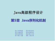 Java高级程序设计实战教程第五章-Java序列化机制