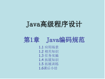 Java高级程序设计实战教程第一章-Java编码规范