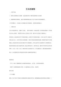 美术【浙人美版】四年级下册《7 生长的植物》教学设计3