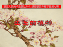 美术【浙人美版】四年级下册《7 生长的植物》PPT课件1(1)