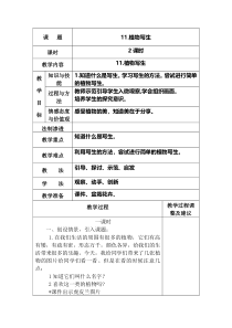 美术【浙人美版】五年级下册《11 植物写生》教学设计1