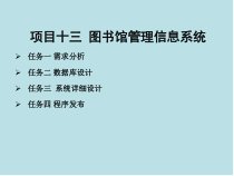 Java语言程序设计与实现项目十三-图书馆管理信息系统