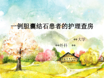 一例胆囊结石患者的护理查房课件
