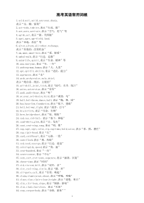 高中英语高考常用词根（共333个）
