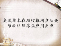 臭氧技术在颈腰椎间盘及关节软组织疼痛应用要点课件