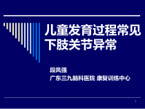 儿童发育过程常见下肢关节异常课件