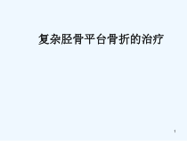 复杂胫骨平台骨折治疗课件