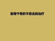 股骨干骨折不愈合的治疗课件