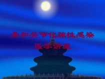 骨和关节化脓性感染医学讲座培训课件